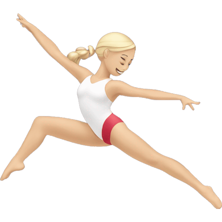 Gymnastique avec cœur  emoji