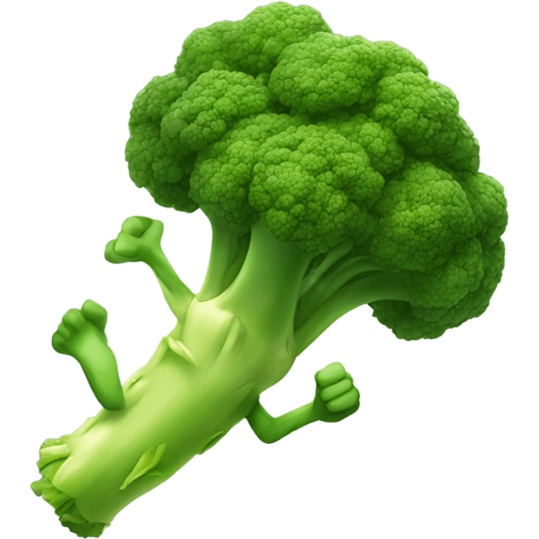 sprinting broccoli  emoji