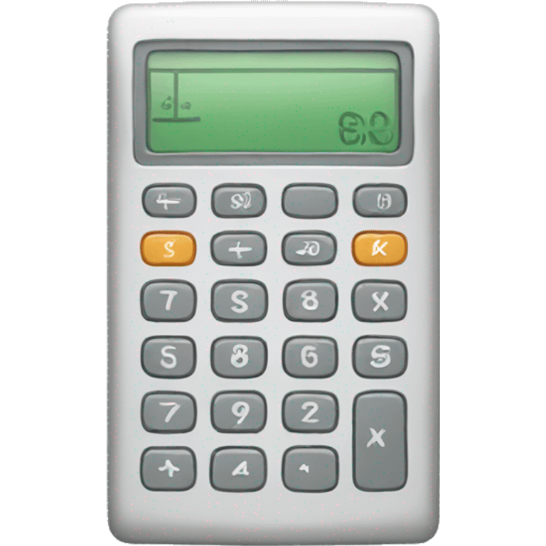 Calculator money emoji