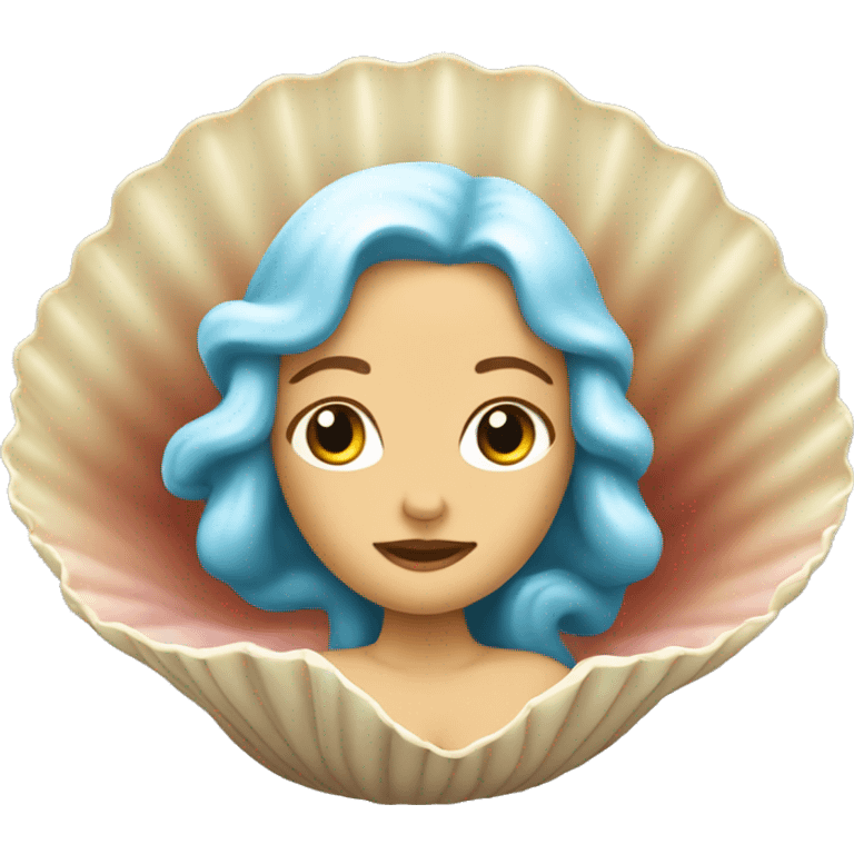 Birth of Venus Woman in Shell emoji