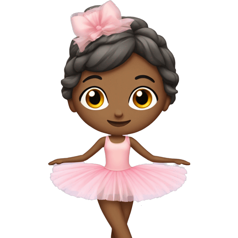 Pretty ballerina with tutu emoji