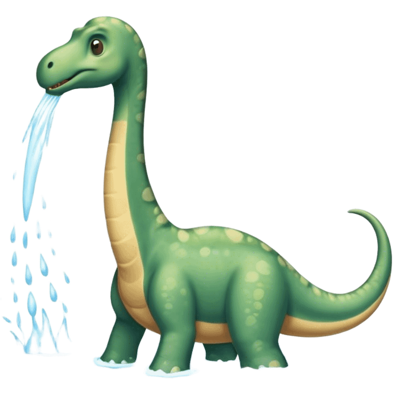 brachiosaurus showering  emoji