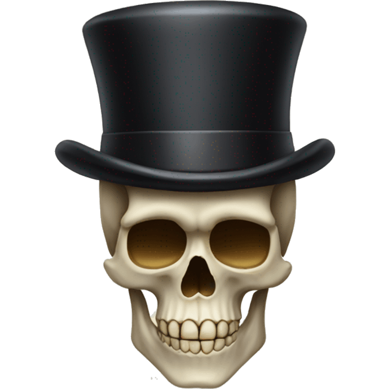 Skull with a top hat emoji