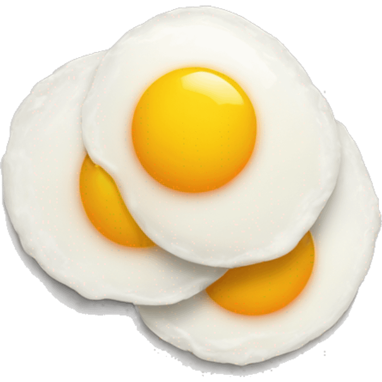 two sunny side up eggs emoji