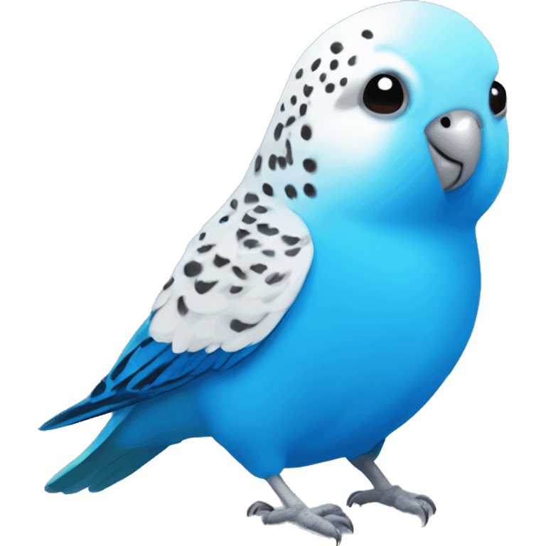 budgie with blue nose emoji