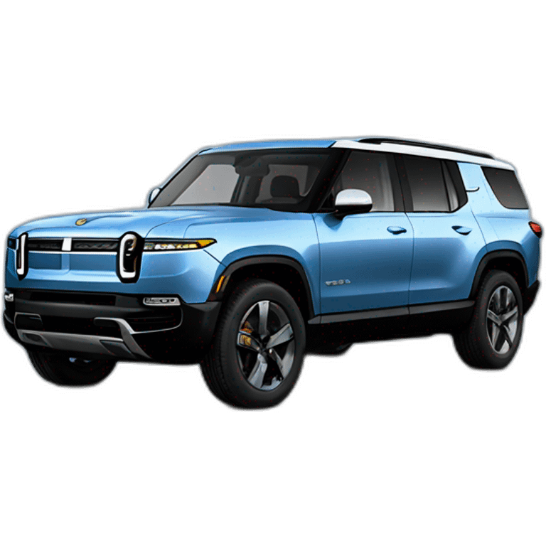 blue rivian car emoji