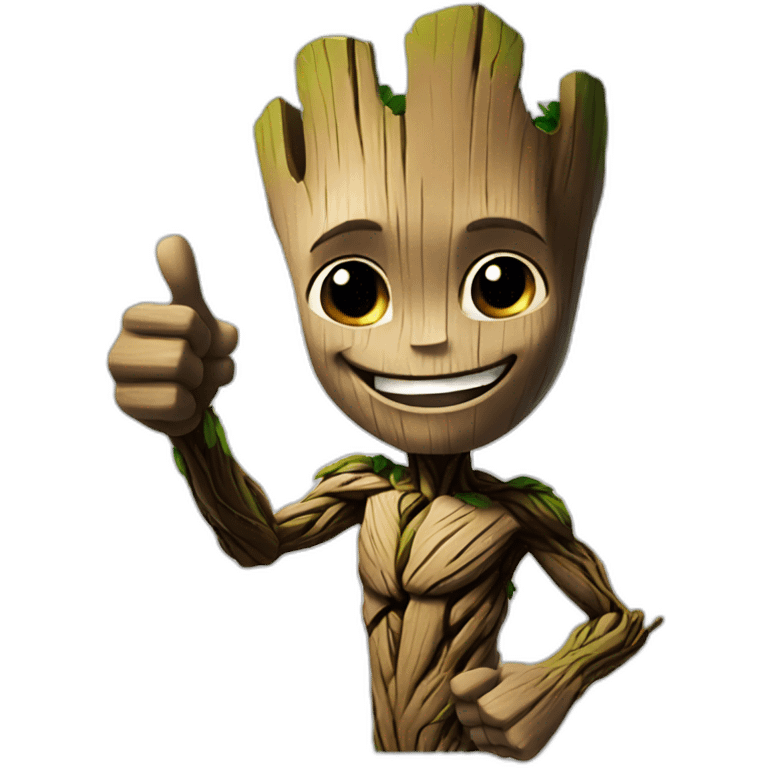 thumbs up groot emoji