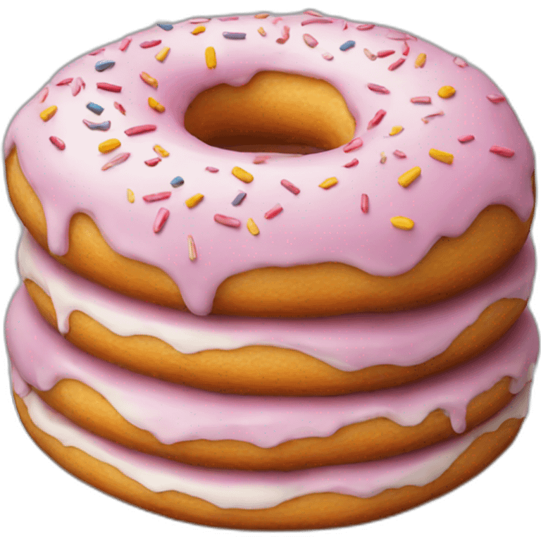 Donut shaped cake emoji