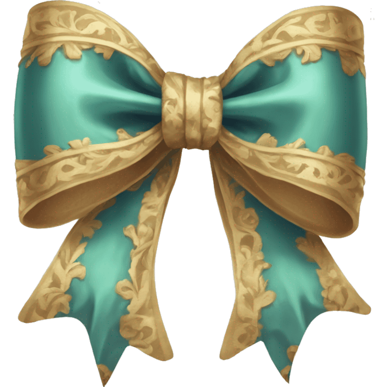 vintage rococo bow emoji