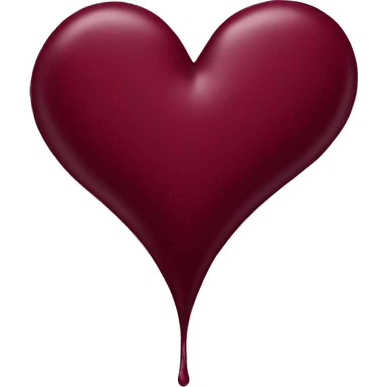 Maroon heart emoji