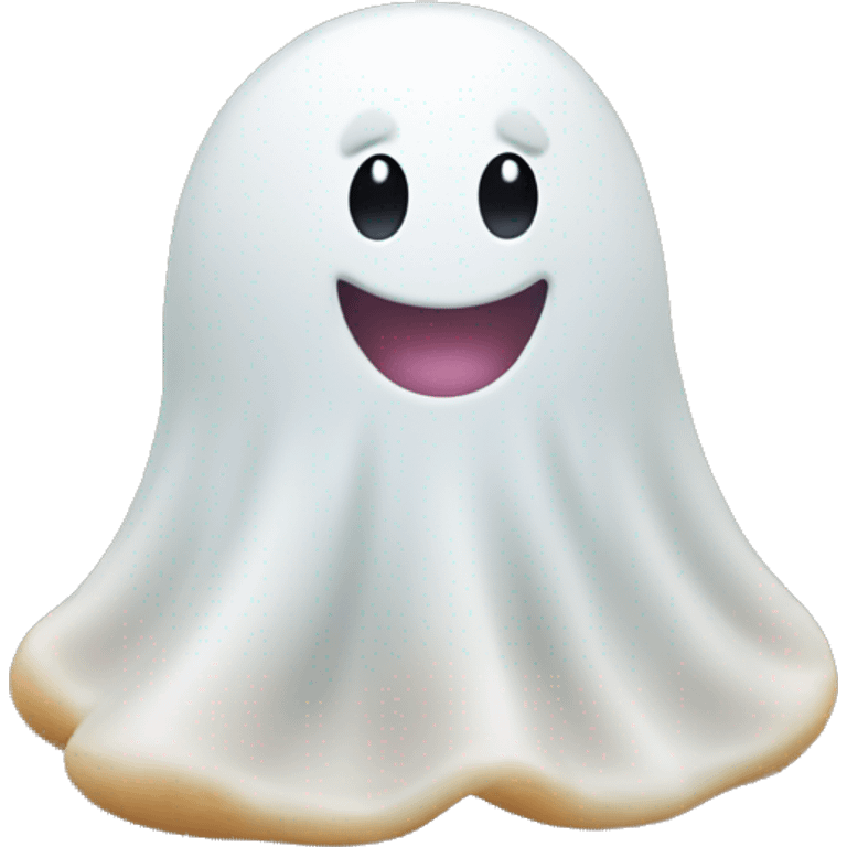 ghost shaped mochi emoji