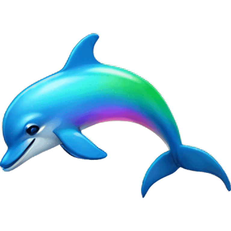 rainbow dolphin emoji