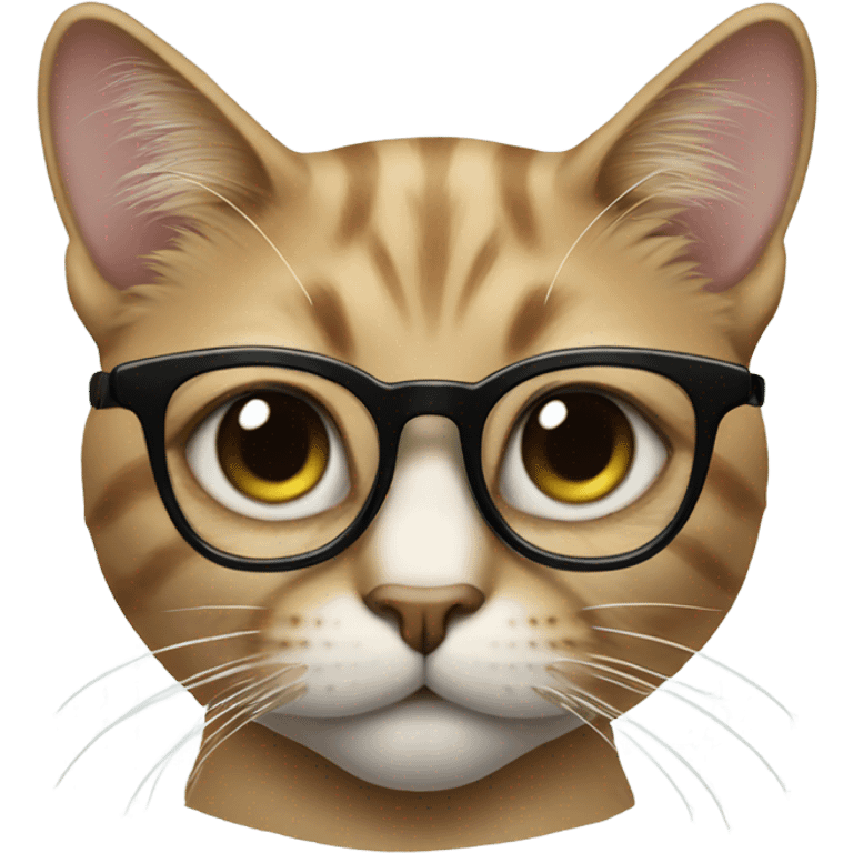 Cat with glasses  emoji