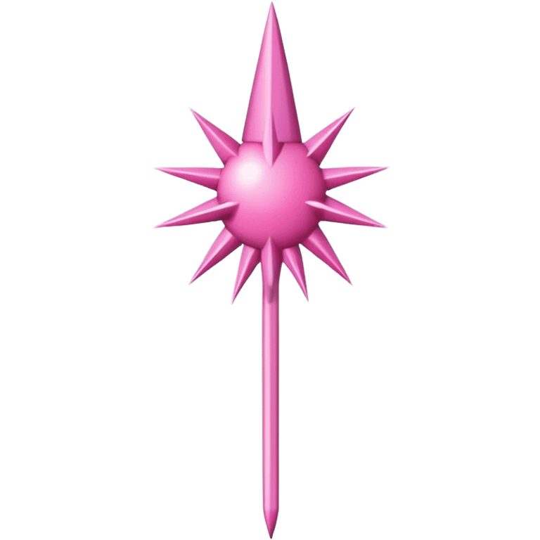 pink wand with spikes emoji