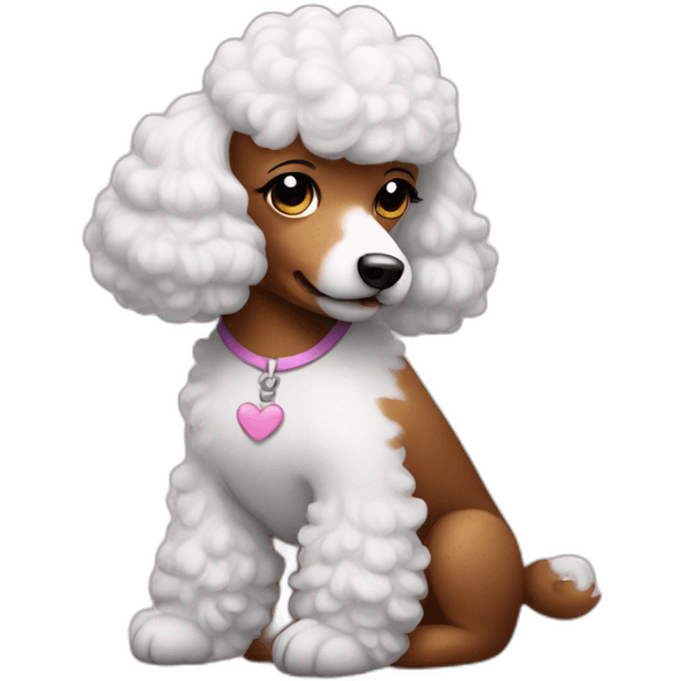 Poodle massage girl emoji