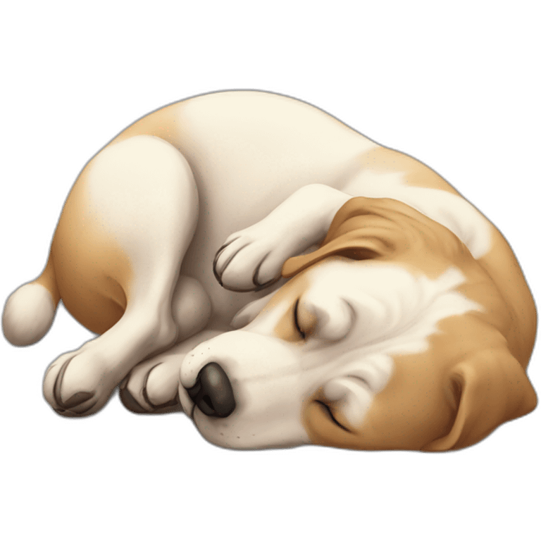 chien qui dort emoji