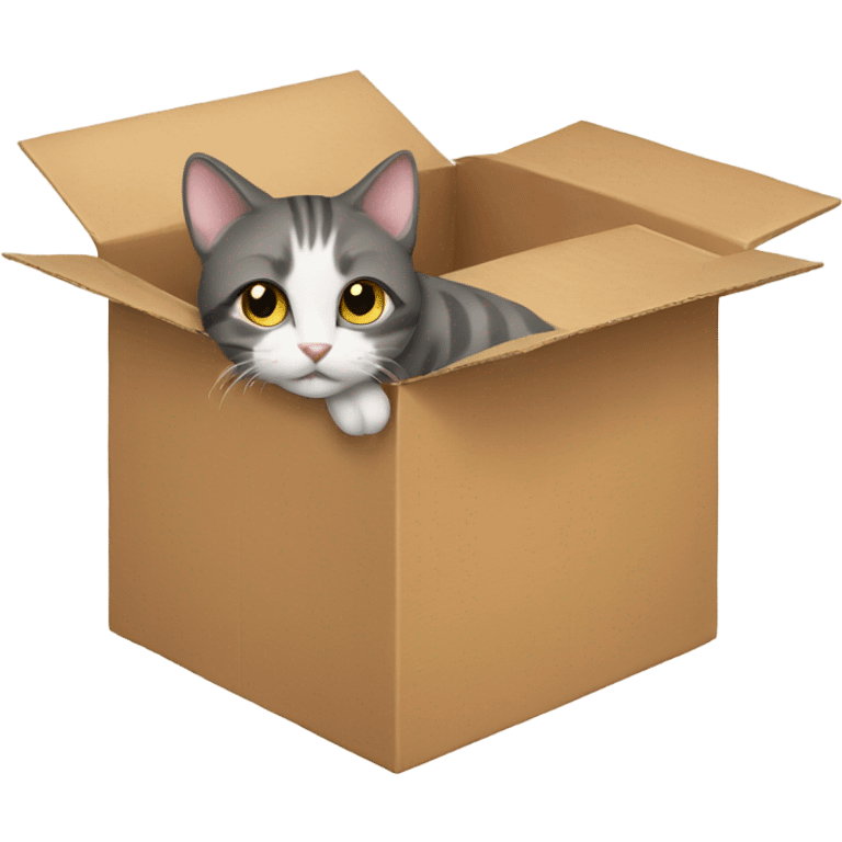 Cat in a box emoji