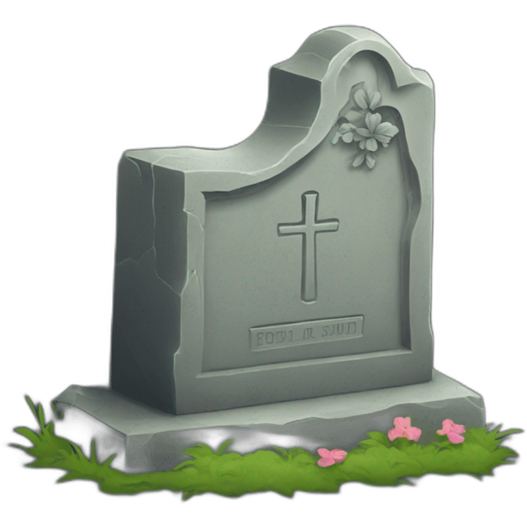 grave stone emoji