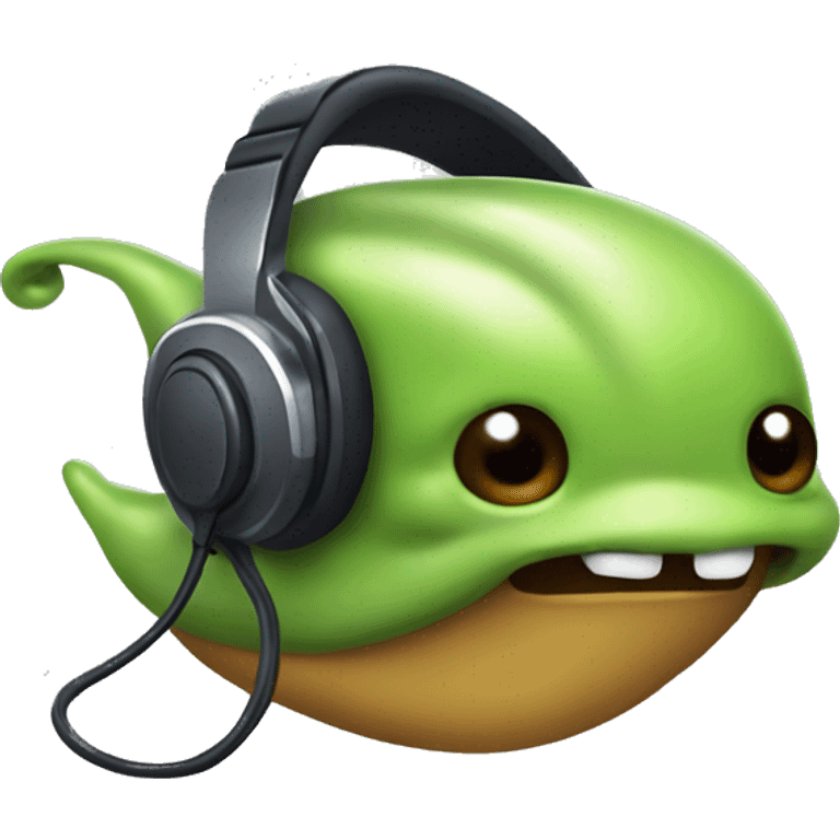 slug with controller and headset emoji