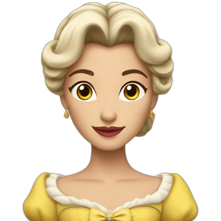 Belle et la bête emoji