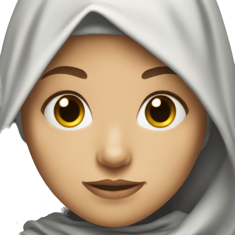 White batgirl who wears hijab emoji