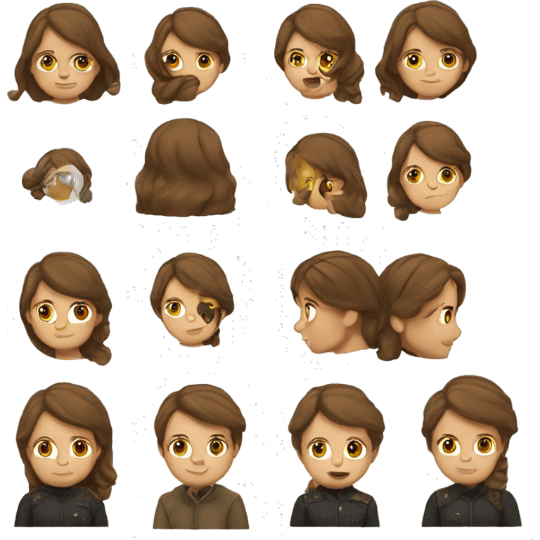 germanstephard whit a brown hair girl emoji