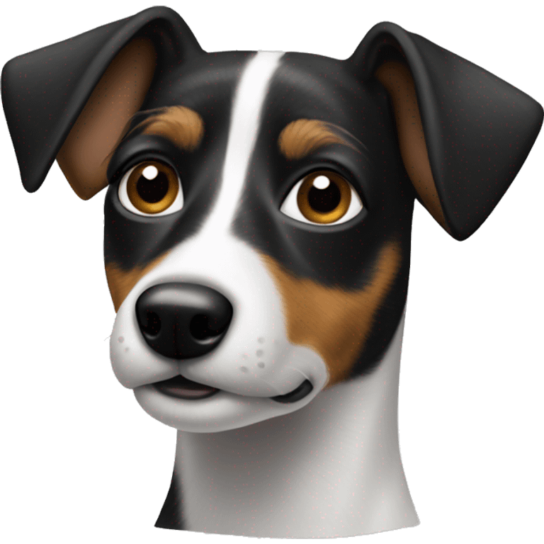 Jack Russel terrier black face  emoji