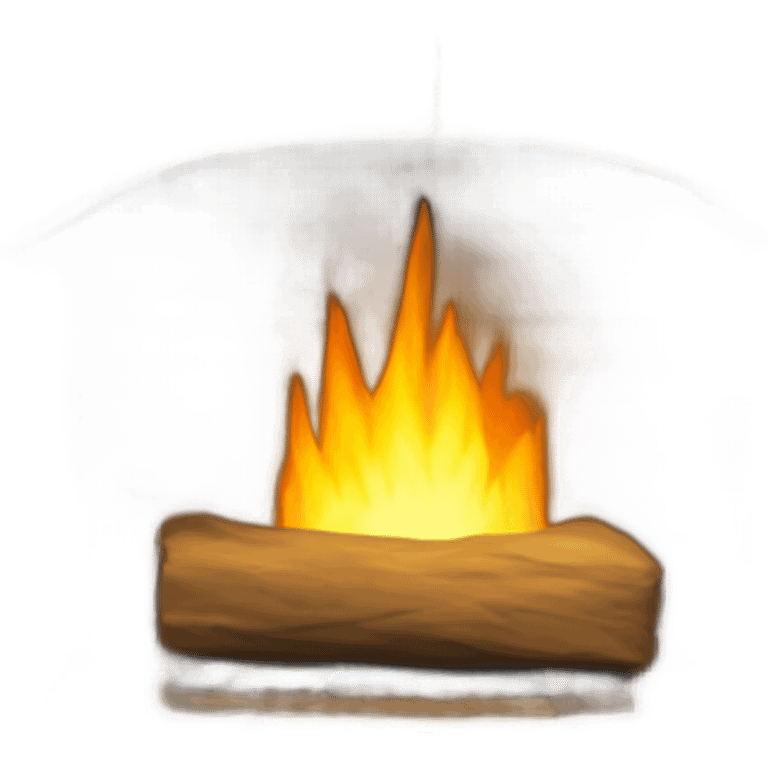 tan stone fireplace  emoji