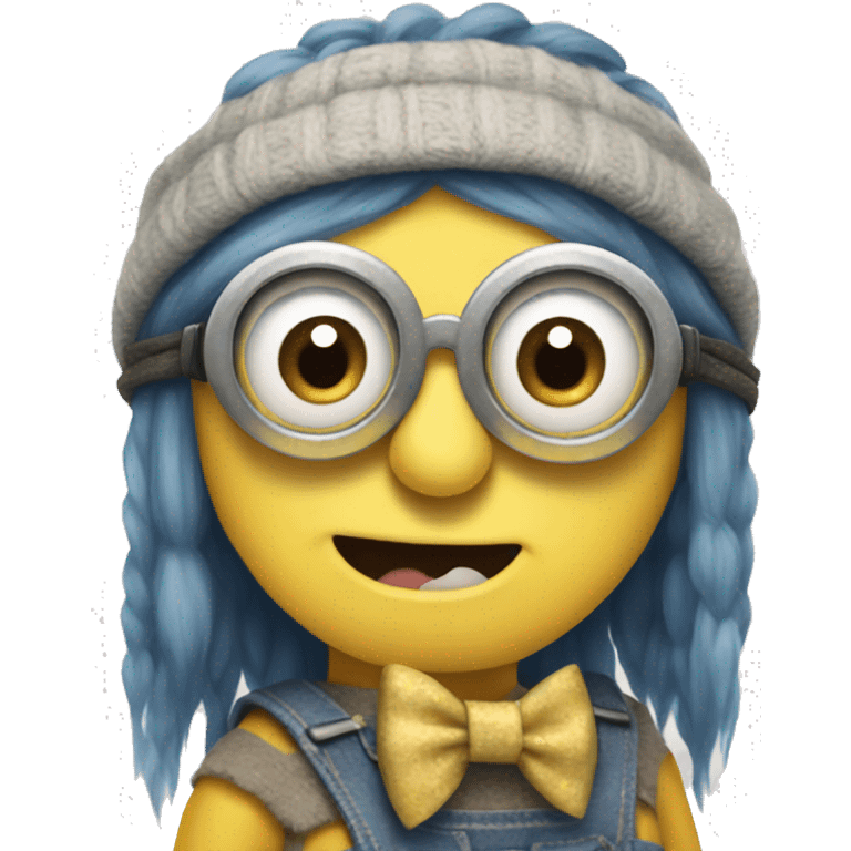 Minion with bow emoji