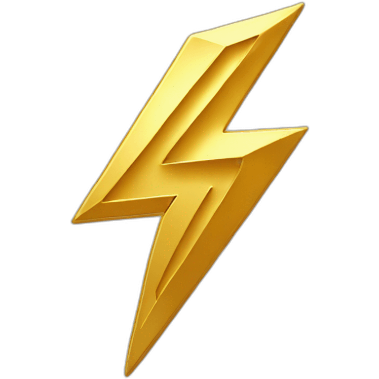 gold-lightning-bolt-badge emoji