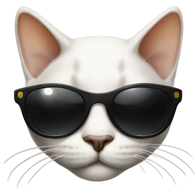 Cat wearing sun glasses emoji