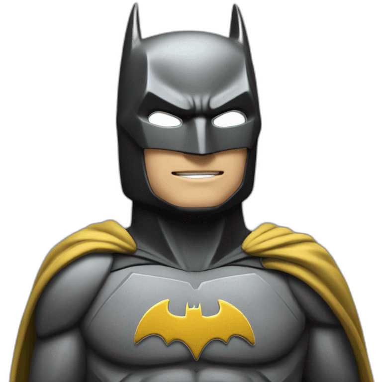 Batman mélange a flash emoji