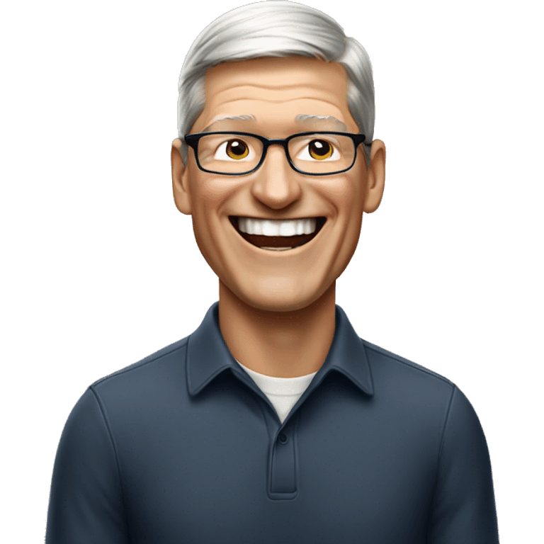 tim cook laughing emoji