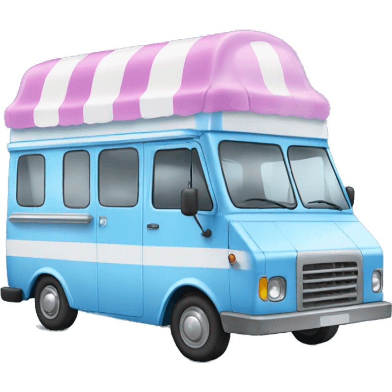 blue ice-cream van emoji