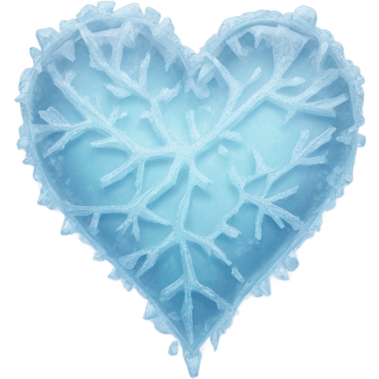 Ice heart emoji