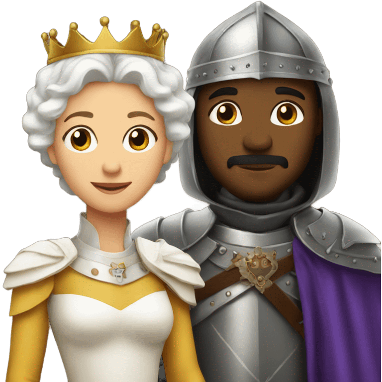 Queen and knight emoji