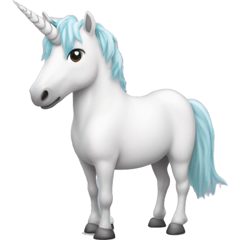 Unicorn with poster emoji