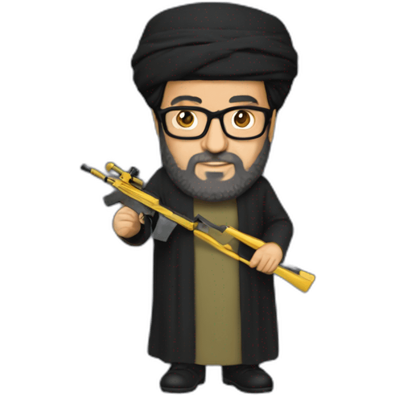 hassan nasrallah holding a bing chillin emoji