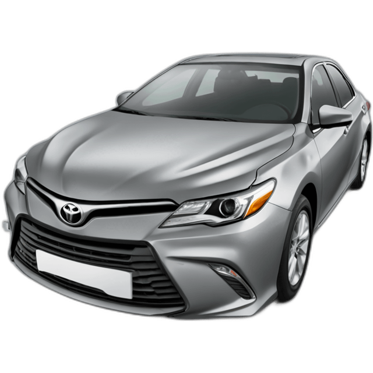 2016 gray Toyota Camry with missing hubcap emoji