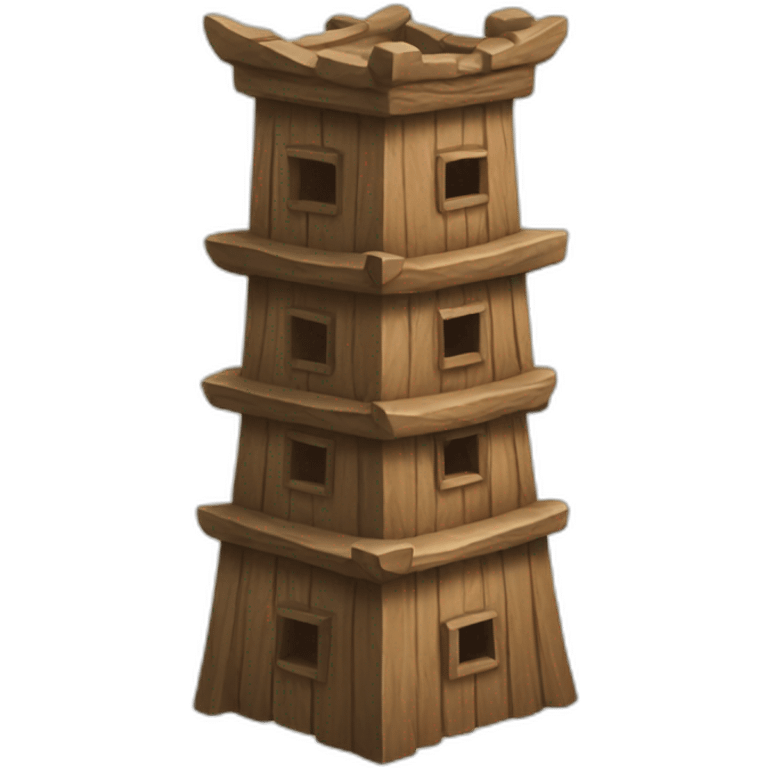 Wooden tower emoji