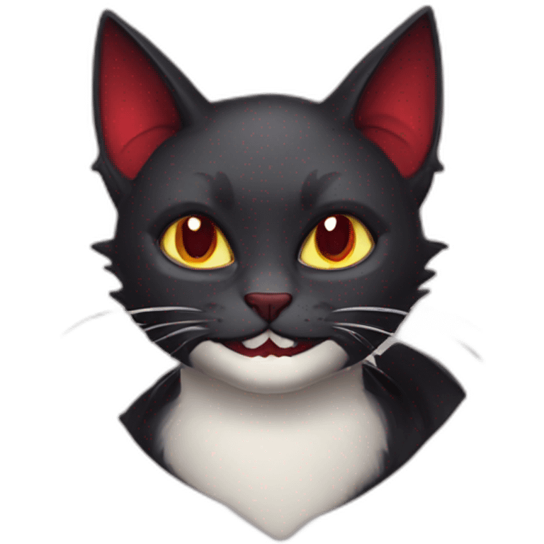 Vampire cat emoji