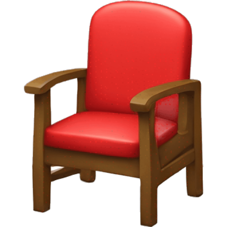 teacher's armchair with a redboard behind emoji