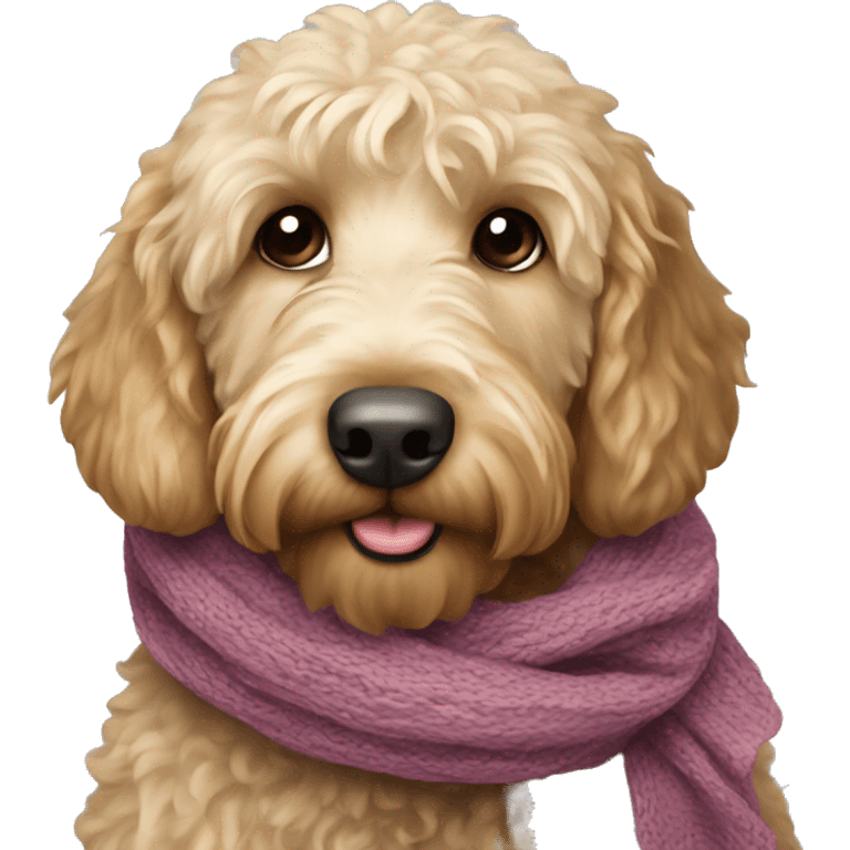 labradoodle-in-the-scarf emoji