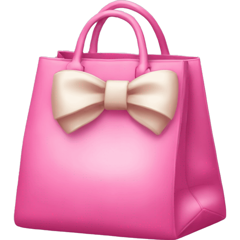 Pink bag with a bow emoji