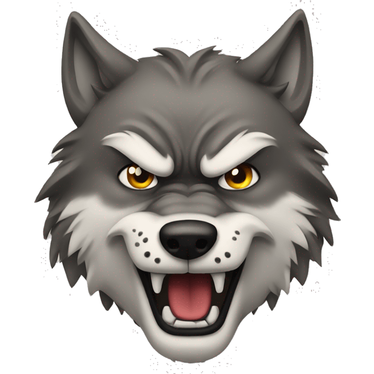 angry wolf emoji