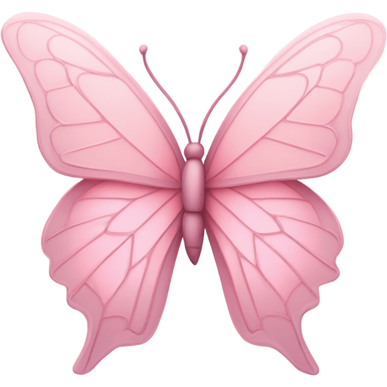 Pink butterfly emoji