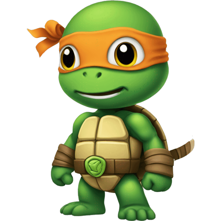 cute teenaje mutant Ninja turtle emoji