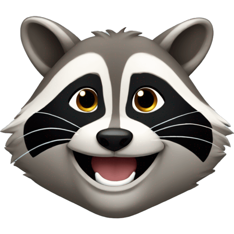 Racoon smiled  emoji