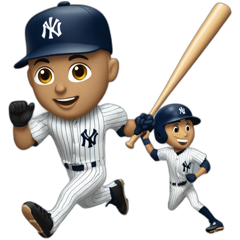 Derek jeter scores a run emoji