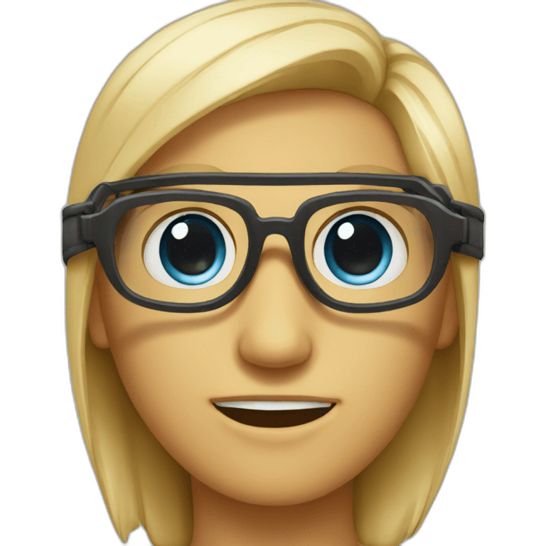 eyes emojie but with safety glasses emoji